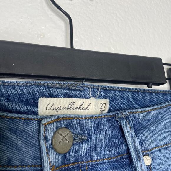 Unpublished Womens Jeans Size 27 Medium Wash Skinny Leg High Rise Casual - Picture 3 of 16